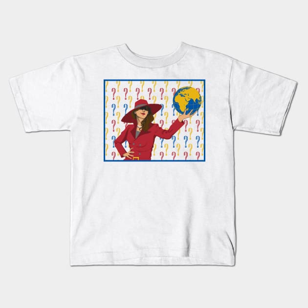 Where in the World... Kids T-Shirt by Dracophile